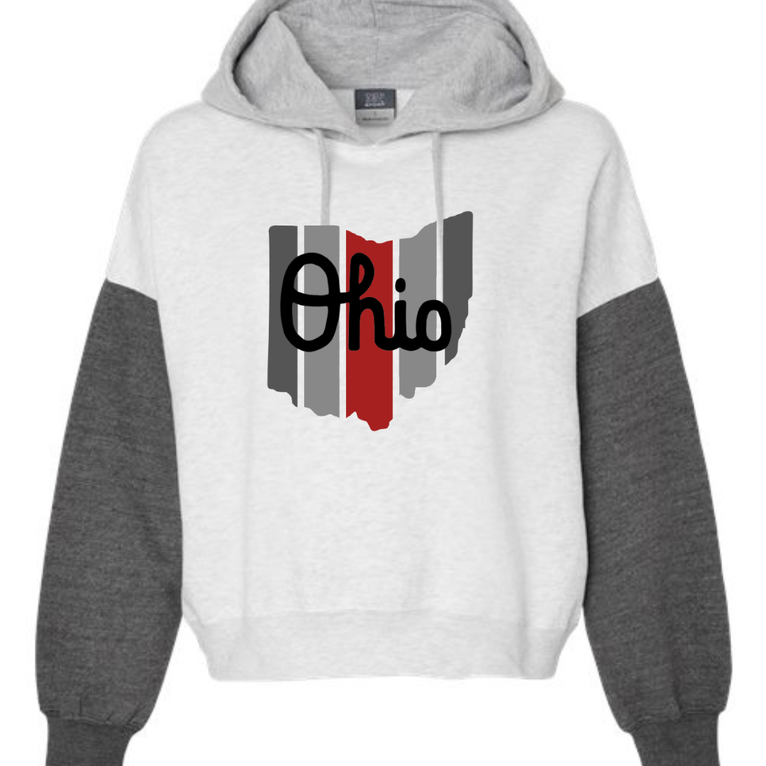 OHIO BLACK SLEEVE HOODIE