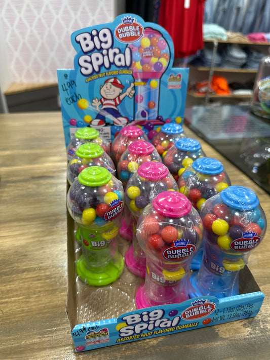 Big Spiral Gumball Machine