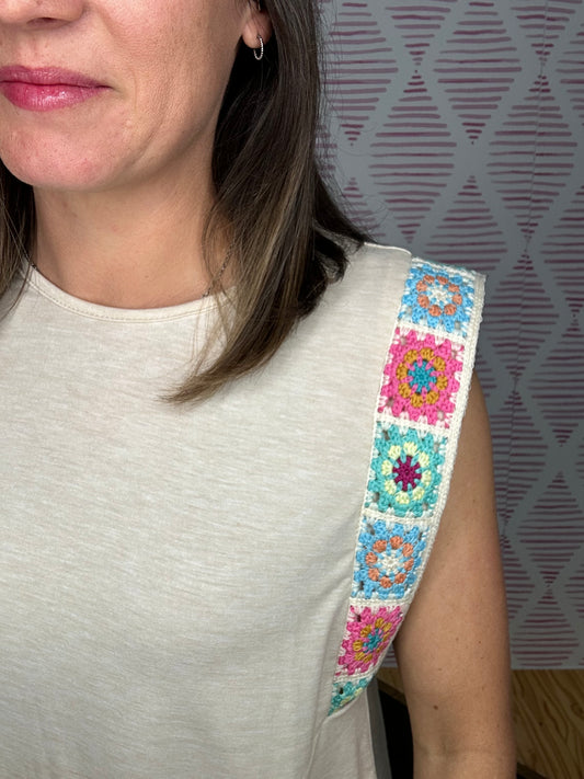 Boho Embroidered Tank