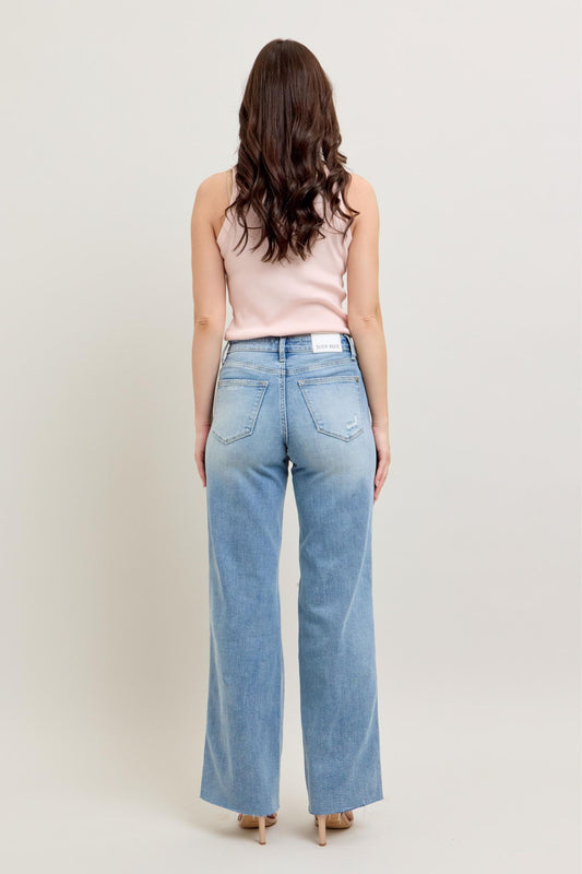 Judy Blue Destroy Wide Jeans
