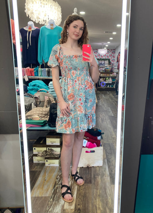 Tea Time Floral Dress 5363