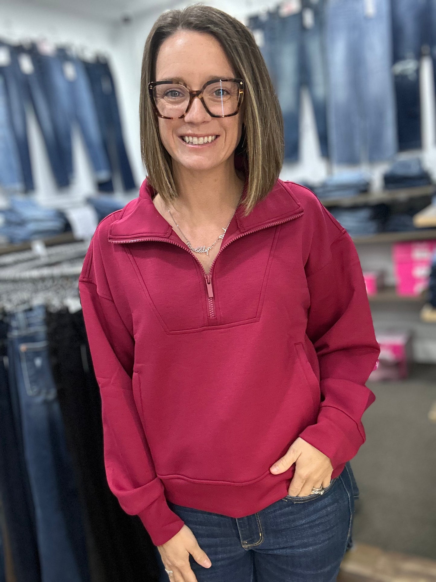 1/2 Zip Scuba Pullover