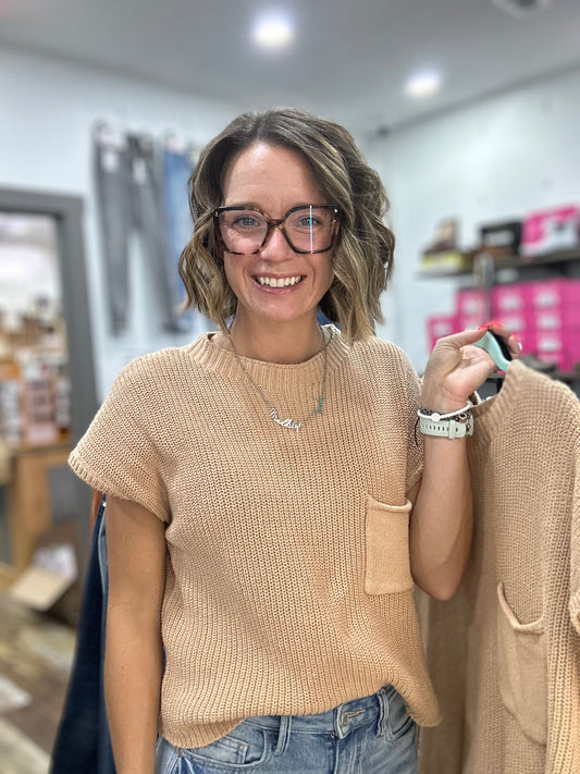 Janell Knit Sweater Top 1371