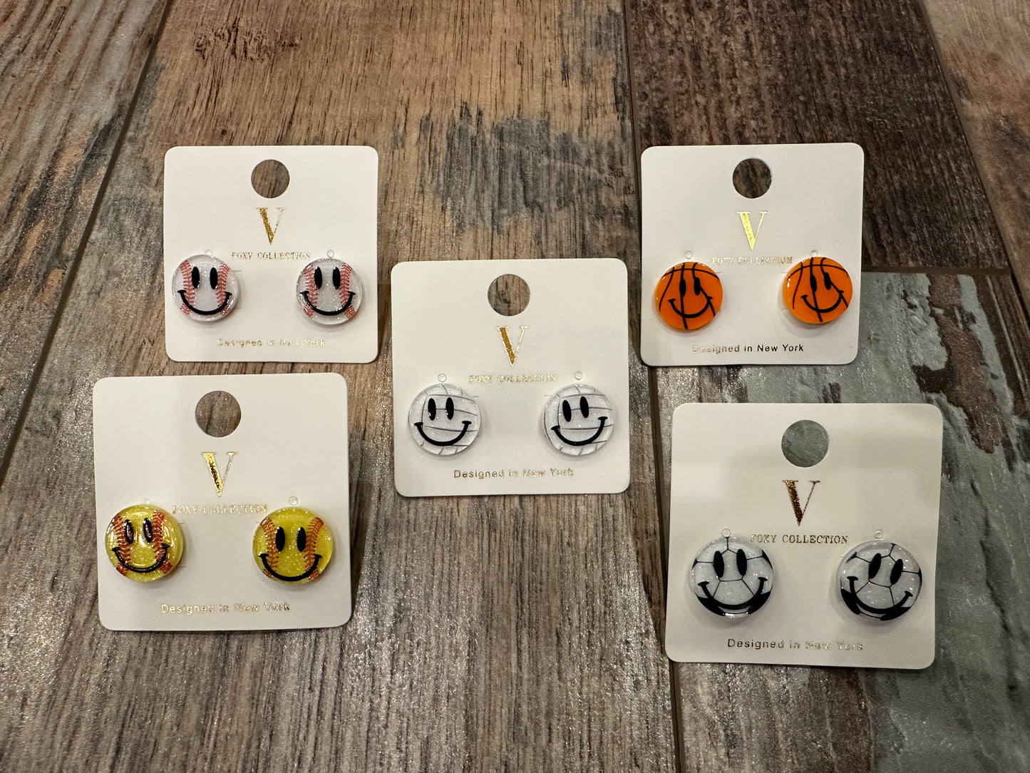 Sport Smiley Earrings