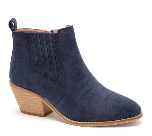 POTION NAVY SUEDE BOOTIES
