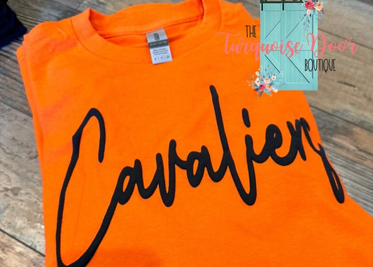 ORANGE L/S CAVALIER PUFF