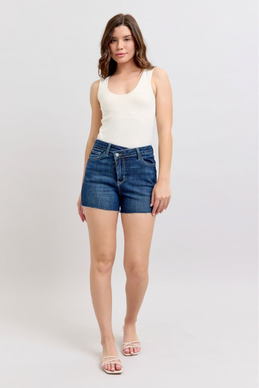 Judy Blue Criss-Cross Shorts
