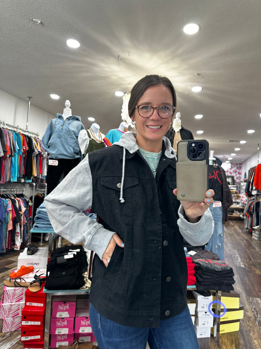 Denim Jacket Sweatshirt Sleeve