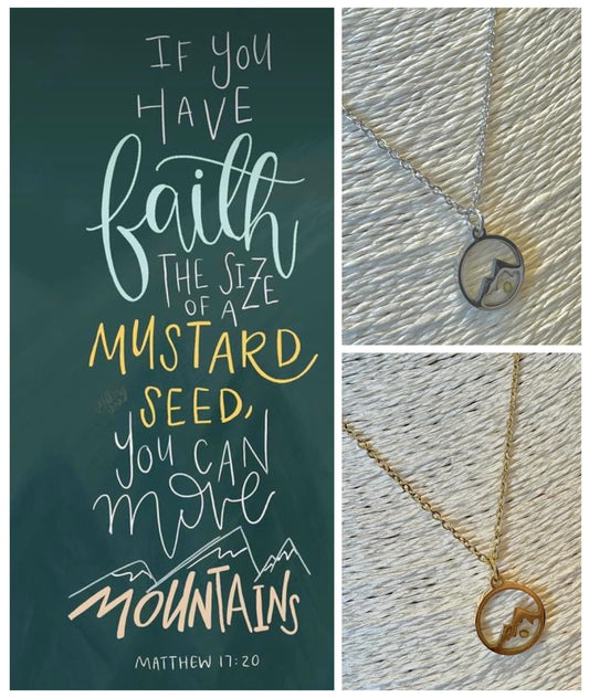 Mustard Seed Mountain Necklace