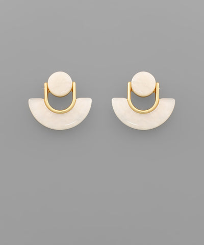 CURVED BAR EARRINGS