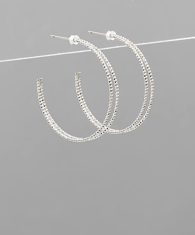 LINE CUT DOUBLE HOOPS