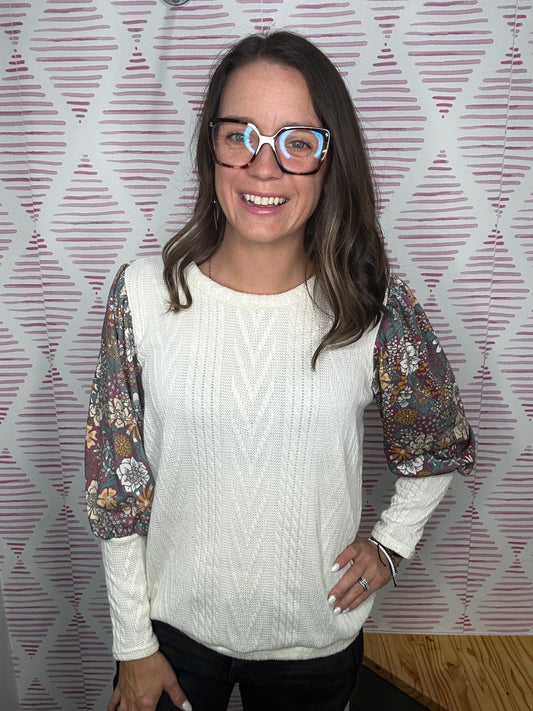 Rose Floral Top 4591