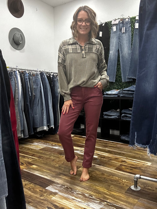 Lucky Plaid Top 4602