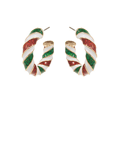 CHRISTMAS HOOP EARRINGS