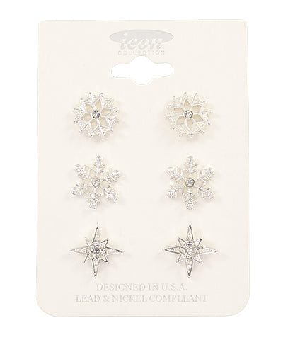 SNOWFLAKE/STAR STUDS