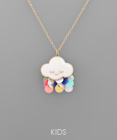 Kids cloud necklace