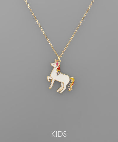 KIDS UNICORN PENDANT NECKLACE