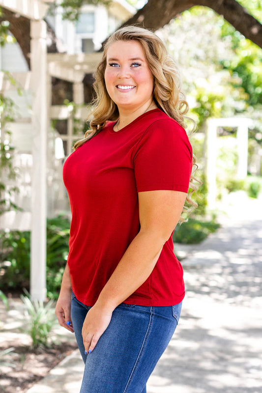 RED V-NECK T 4632