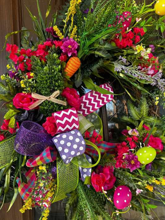 Bright & Bold Easter Wreath