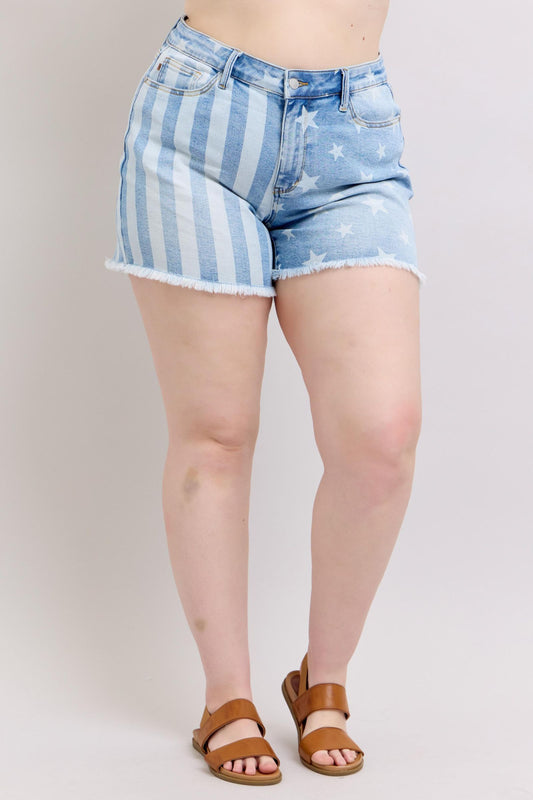 Judy Blue Shorts: Stars & Stripes