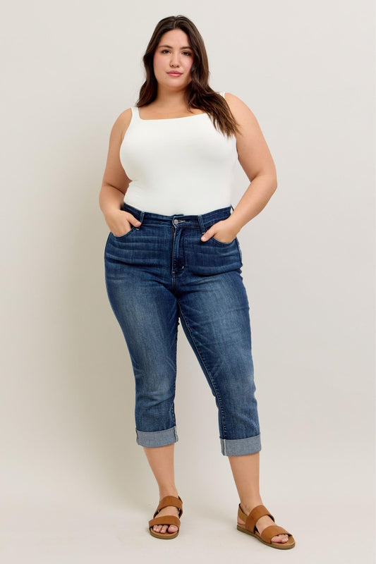 Judy Blue Cuffed Capri 72121