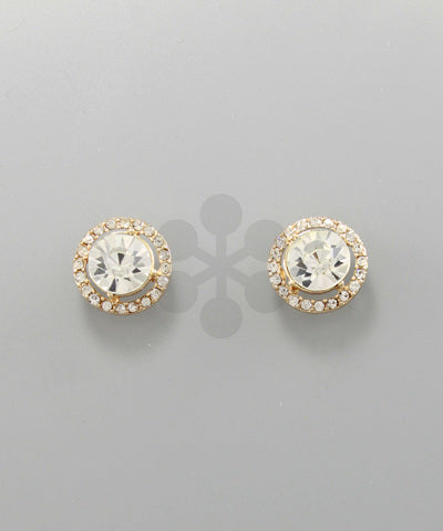 12284-CRYSTAL CIRCLE STUDS