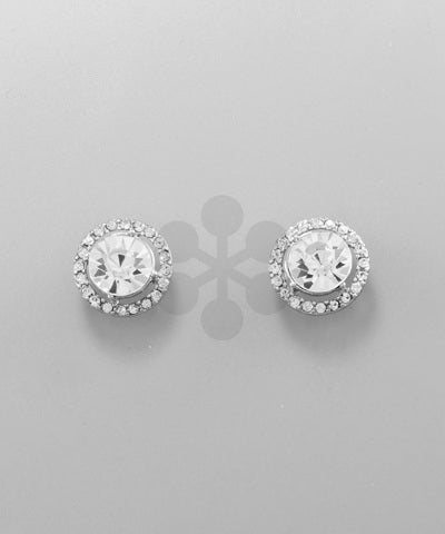 12284-CRYSTAL CIRCLE STUDS