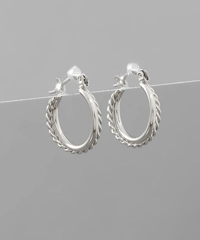 33641-TWISTED PLAIN HOOPS