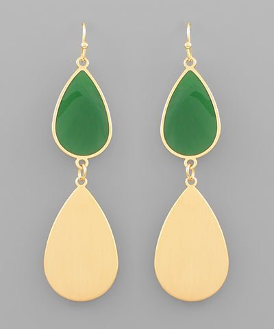 45480-DOUBLE TEARDROP EARRINGS