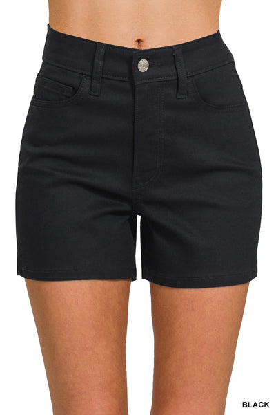 Black Jean Shorts