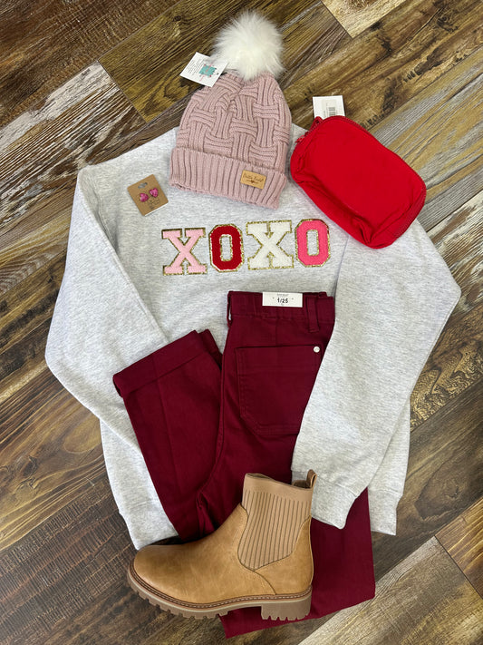 XOXO CHENILLE SWEATSHIRT