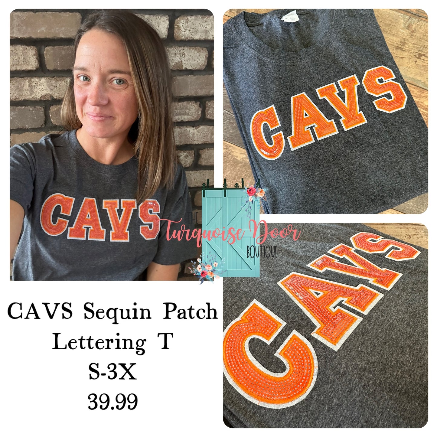 CAVS SEQUIN PATCH T