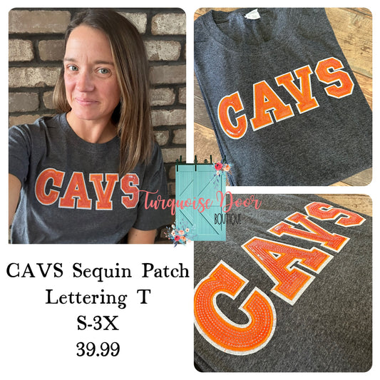 CAVS SEQUIN PATCH T