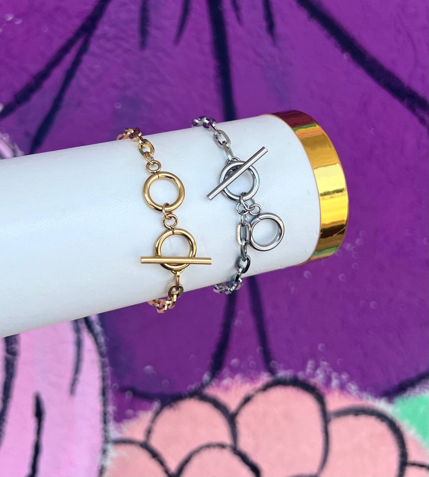 Double Toggle Bracelet - Stainless Steel