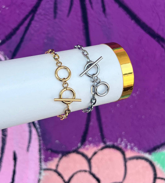 Double Toggle Bracelet - Stainless Steel