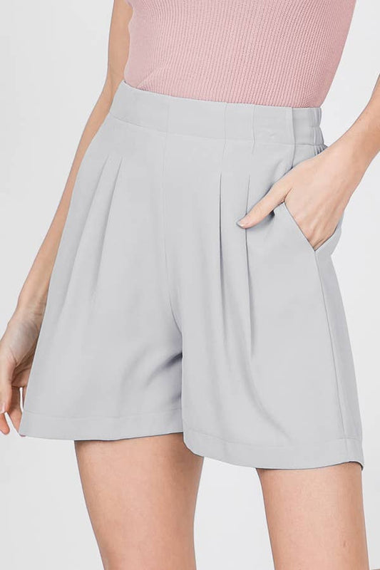 Pleated Shorts