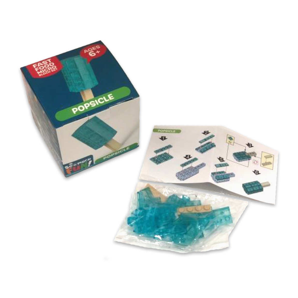 So Much Fun! Micro Block Fast Food Set Boxed