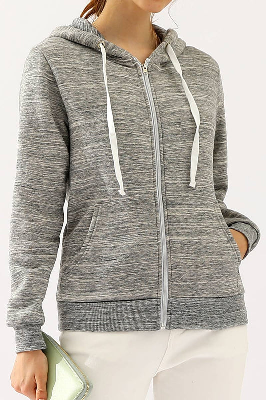 Marbled Zip Up Hoodie 192