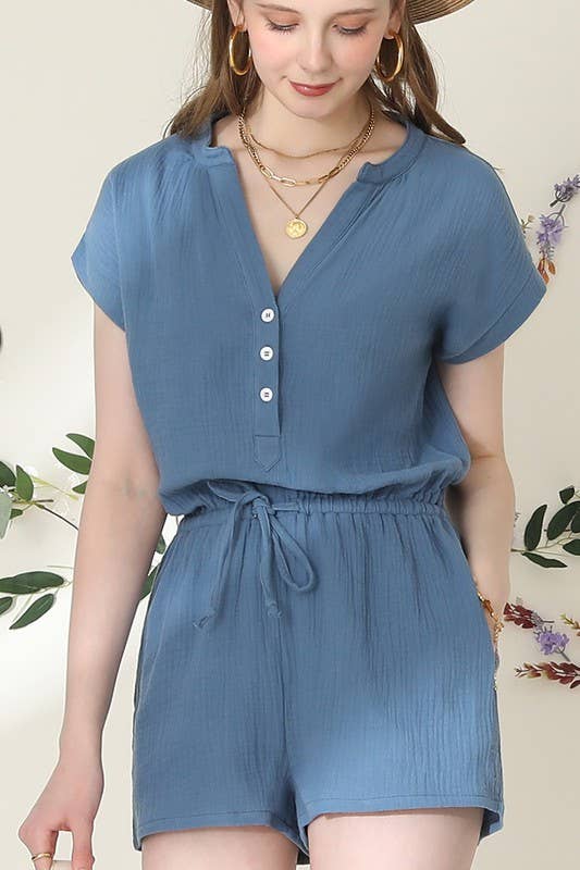 Denim Color Romper