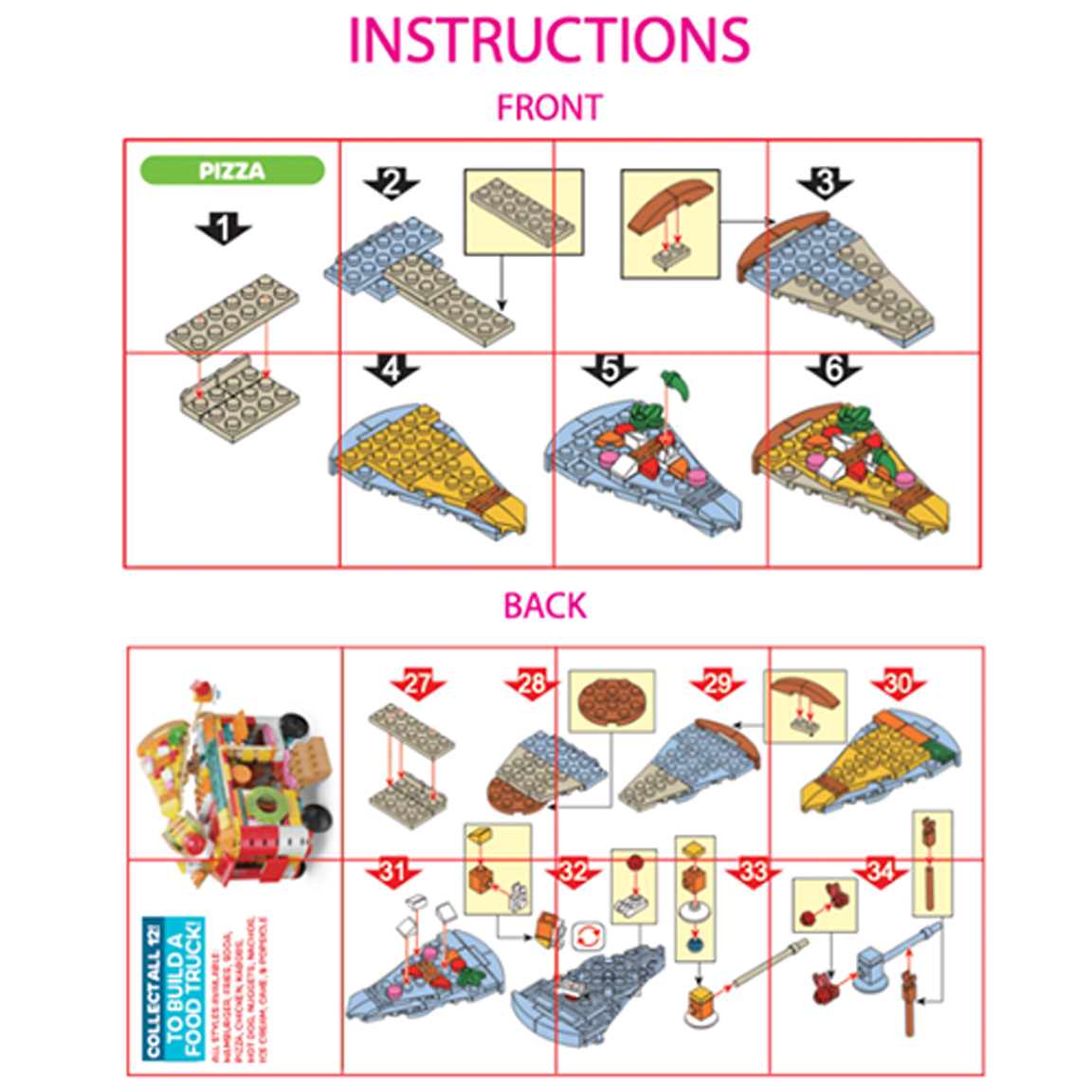 So Much Fun! Micro Block Fast Food Set Boxed