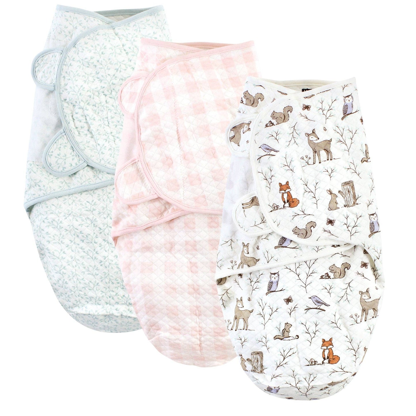 Hudson Baby Quilted Cotton Swaddle Wrap