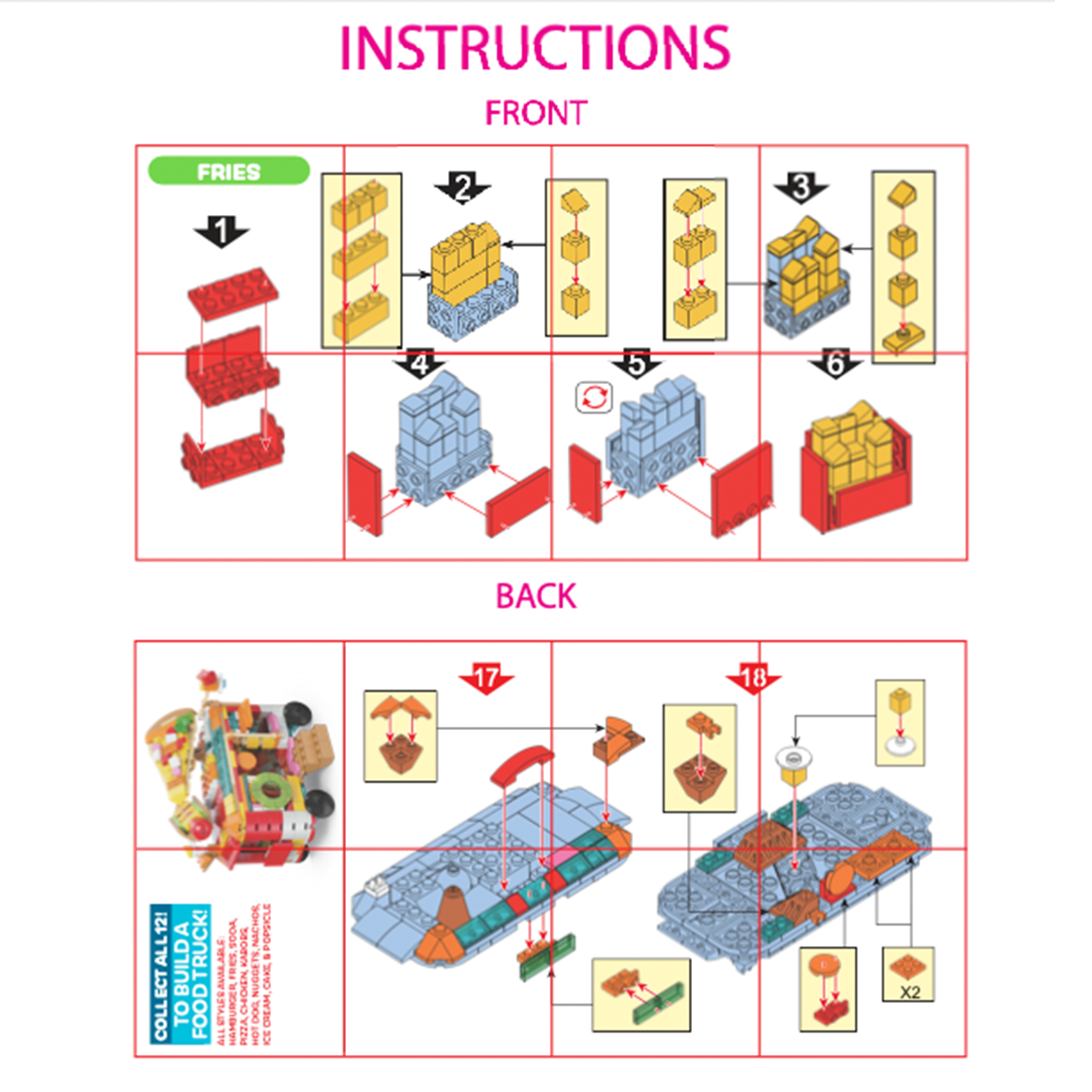 So Much Fun! Micro Block Fast Food Set Boxed