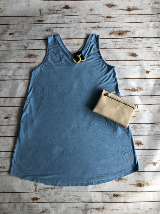 Blue Jersey Dress