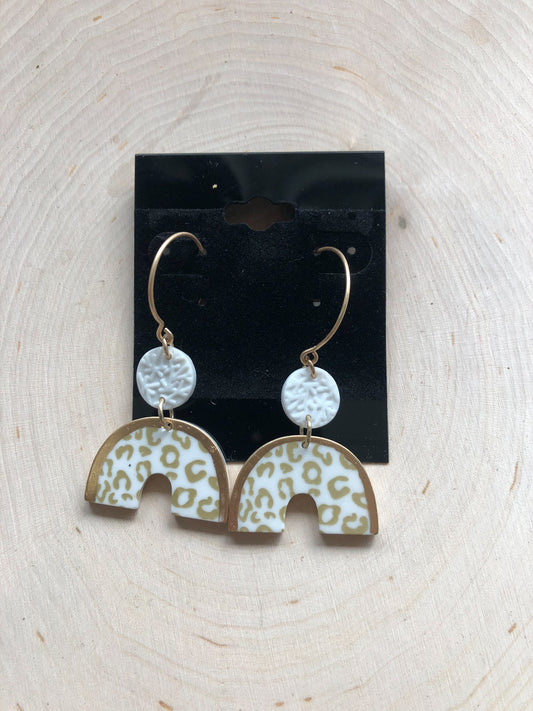 Gold Leopard Earring