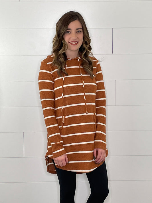 Camel Striped Drawstring