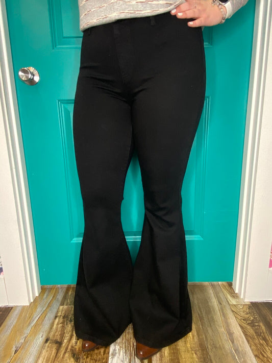 JUDY BLUE BLK FLARE PULL ON