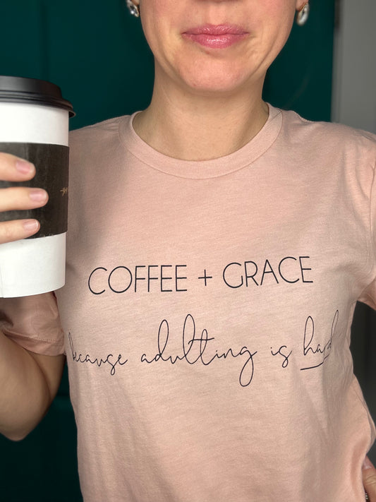 COFFEE & GRACE PEACH GRAPHIC