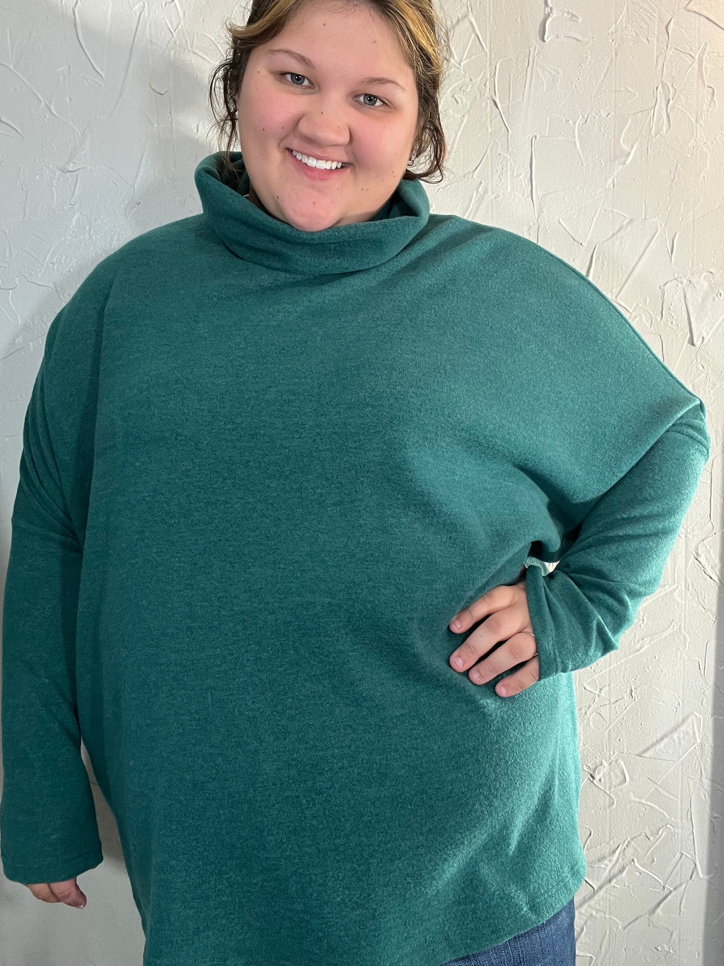 H.Green Oversized Plus Cowl Neck