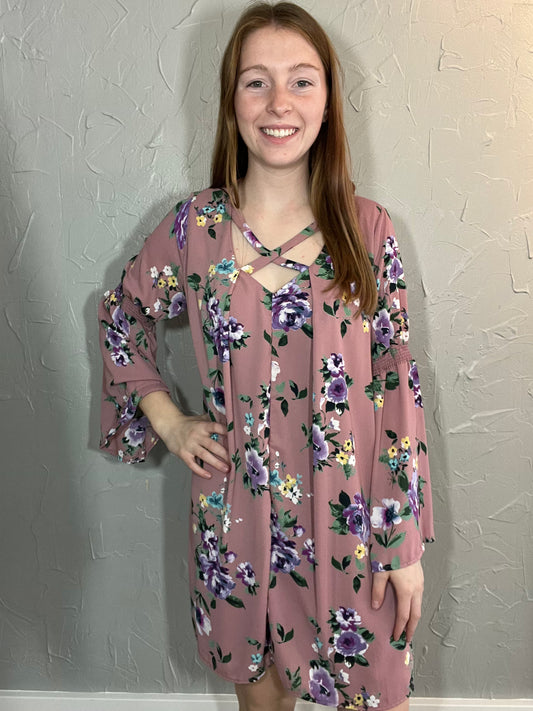 Floral Mauve Dress