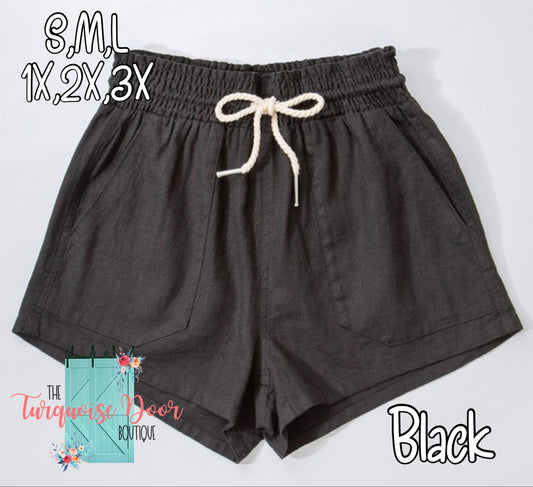 LINEN SHORTS-6932